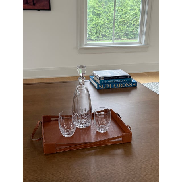 2000 - 2009 Vintage Gucci Italian Leather Serving Tray, Circa 2000, Attributed For Sale - Image 5 of 6