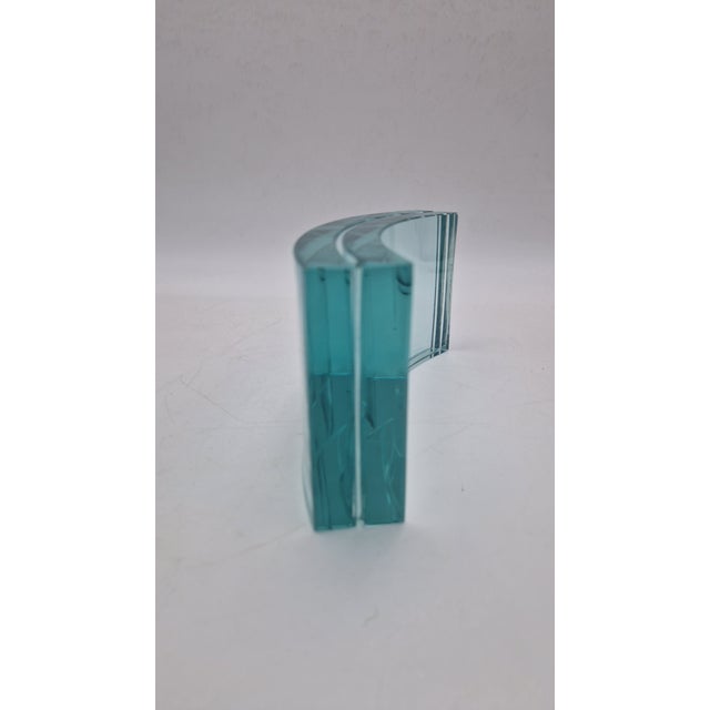 Glass Vintage Photo Frame in Curved and Cut Glass from Fontana Arte, 1960s For Sale - Image 7 of 16