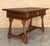 Wood Pair of Early 20th Spanish Light Walnut Country Farm Desk with Two Drawers For Sale - Image 7 of 18
