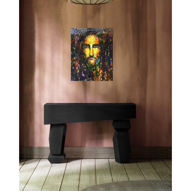 Brown Jesus Christ 13.Original Painting.Iryna Kastsova For Sale - Image 8 of 10