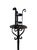 Antique Wrought Iron Floor Candelabras - Holds One Pillar Candle - Set of 2 For Sale - Image 4 of 11