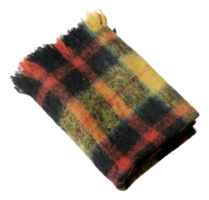 Vintage Scottish Wool Lap Blanket