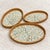 This set of three oval trays is hand-woven and inlaid by craftsmen. The rattan edges are flexible and firm, and the...