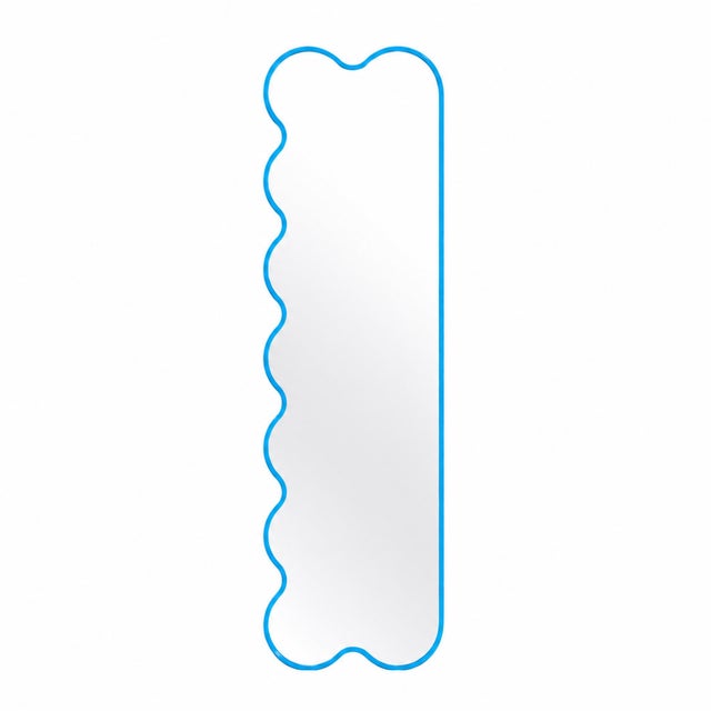Hvyli Q9 - Narrow Modern Asymmetrical Black Mirror for Contemporary Interiors For Sale - Image 9 of 14