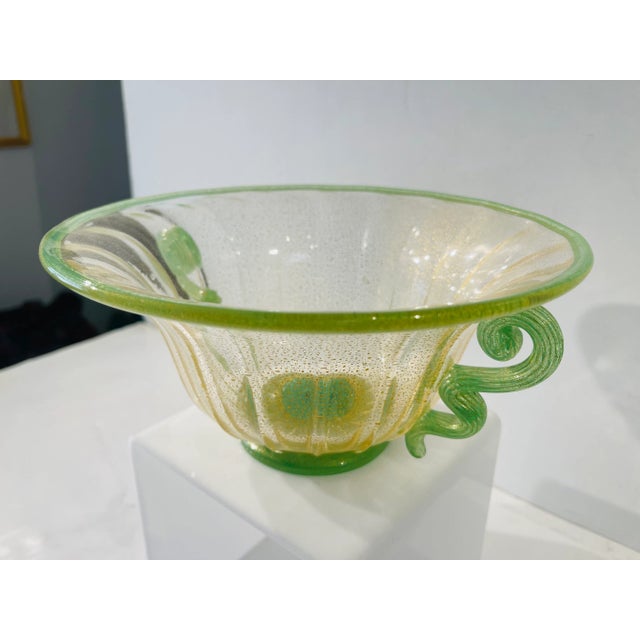 Glass 1970s Gambaro and Poggi Murano Style Bowl For Sale - Image 7 of 7