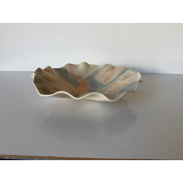 1980s 1980s Barbara Demery Postmodern Studio Art Pottery Bowl For Sale - Image 5 of 12