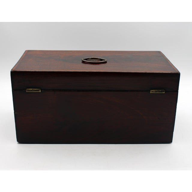 Traditional Circa 1790 English George III Period Tea Caddy Box For Sale - Image 3 of 6