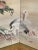 Wood Mid 20th Century Japanese Style Screen Hand Painted by Lucien Leinfelder For Sale - Image 7 of 11