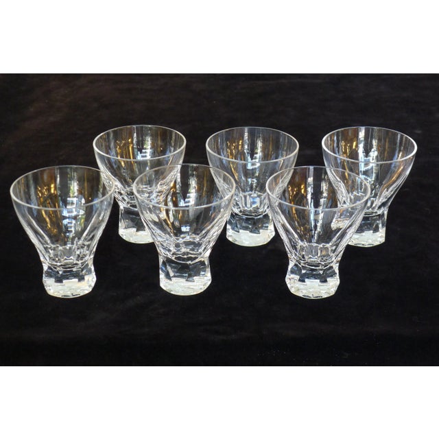 Drinking glasses from the Prisma series by Wilhelm Wagenfeld for Peill & Putzler. Cut glass made from lead crystal. With...