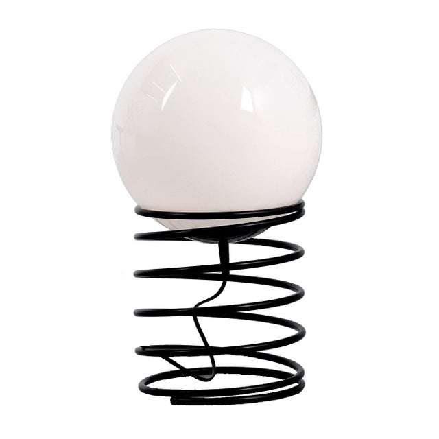 Large Pop Art Glass Globe Spring Table Lamp from Woja Lighting, 1970s For Sale - Image 14 of 14
