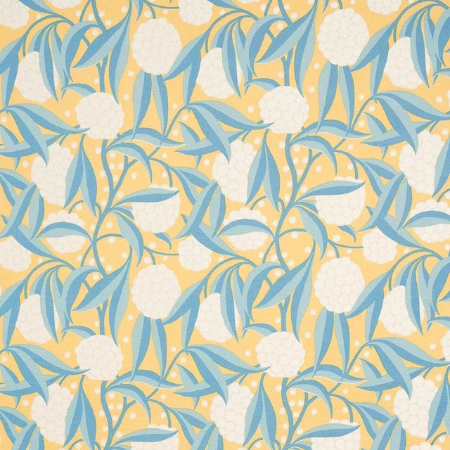 Not Yet Made - Made To Order Sample - Schumacher Rubus Cotton Linen Fabric in Yellow For Sale - Image 5 of 5