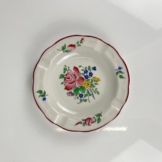 1980s Ashtray Streetlight Model with Tulip Motif by Kg Lunéville, 1980s For Sale - Image 5 of 5