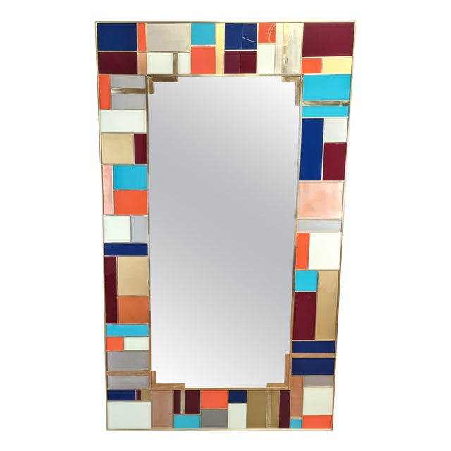 Murano Mirrors with Brass Inserts from Justfurnituress SRL For Sale