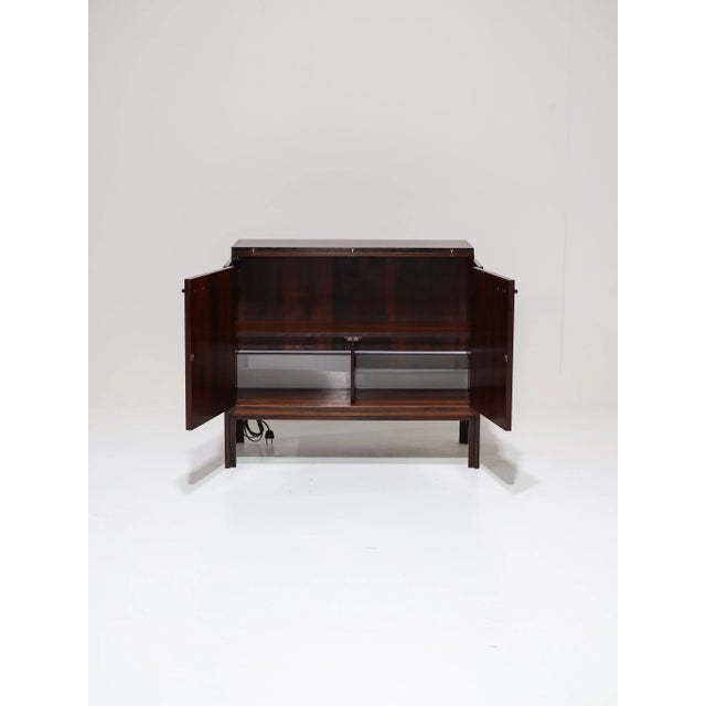 Feldballes Møbelfabrik Vintage Danish Bar Cabinet in Kingwood by Feldballes Møbelfabrik, 1960s For Sale - Image 4 of 16