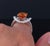 Late 20th Century 4.49ct Gia Vivid Orange Sapphire & 0.51ct Diamond Platinum Ring Size 6.5 8.1gr For Sale - Image 12 of 12