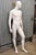Male Fiberglass White Matte Finish Full Body Display Mannequin by Almax (A). Circa Late 20th Century. Measurements: 74" H...