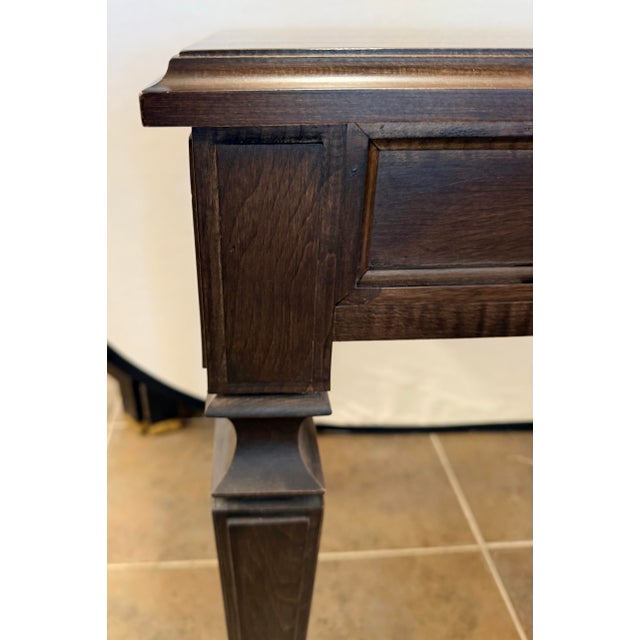 Traditional Ethan Allen Custom Writing Desk in Nightfall Finish For Sale - Image 3 of 7