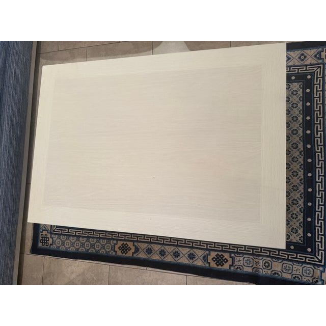 Wood Highland House Chow Cocktail Table in a Cerused Alabaster Finish For Sale - Image 7 of 10