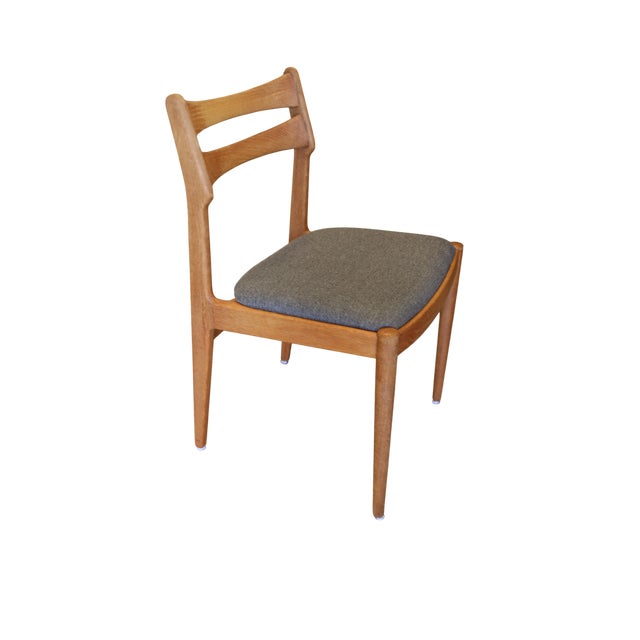 Danish Oak Chair by Johannes Andersen for Vamo Sønderborg, 1960s, Set of 4 For Sale - Image 17 of 17