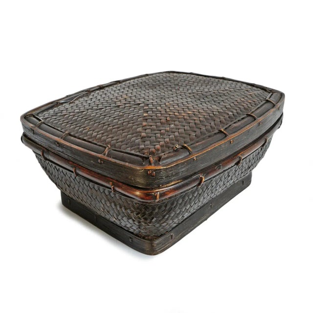 Contemporary Vintage Akha Thai Organic Modern Basket For Sale - Image 3 of 5