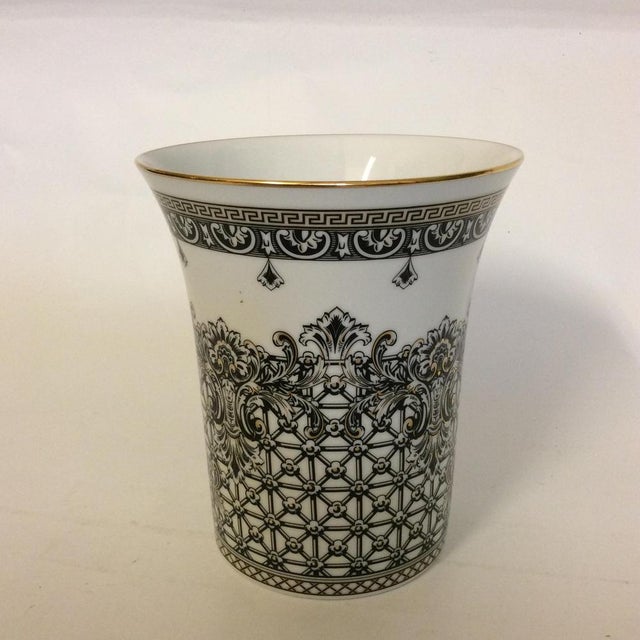 Marqueterie Vase by Rosenthal for Versace For Sale - Image 6 of 6