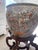 Late 20th Century Late 20th Century Canton People Chinese Large Planter With Wooden Carved Stand For Sale - Image 5 of 13