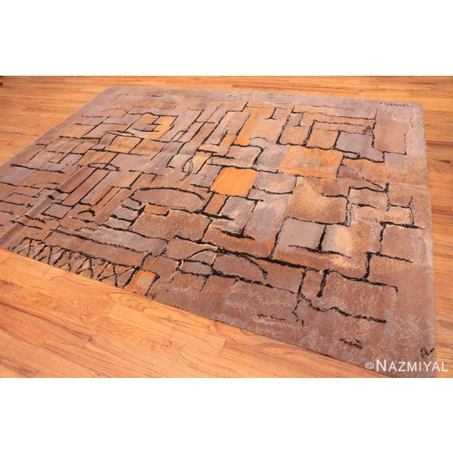 Vintage Scandinavian Swedish Rug, Country of Origin: Sweden, Circa Date: Mid-Twentieth Century – Piet Mondrian was a Dutch...