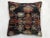 Navy Antique Worn Rug Pillow For Sale - Image 4 of 4