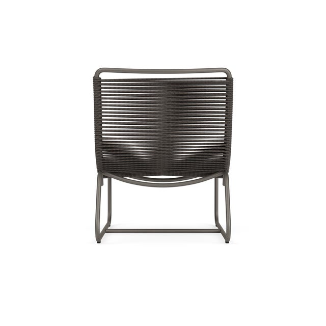 Brown Jordan Brown Jordan Walter Lamb Aluminum Lounge Chair, Mica frame with Coal fabric For Sale - Image 4 of 12