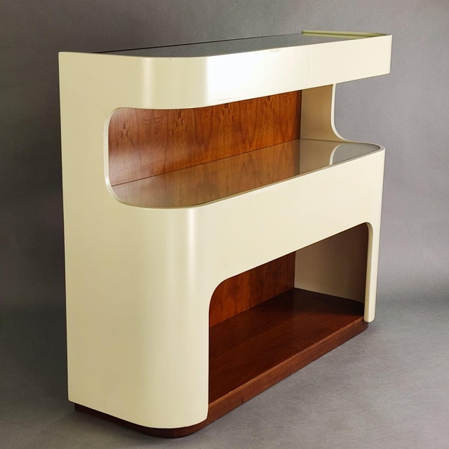 Space Age Curved Console Table, 1970s For Sale - Image 4 of 8