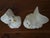 Pair of 2 vintage dove “love birds”figurines. Ceramic with a glossy white glaze and hand painted yellow beaks and black...