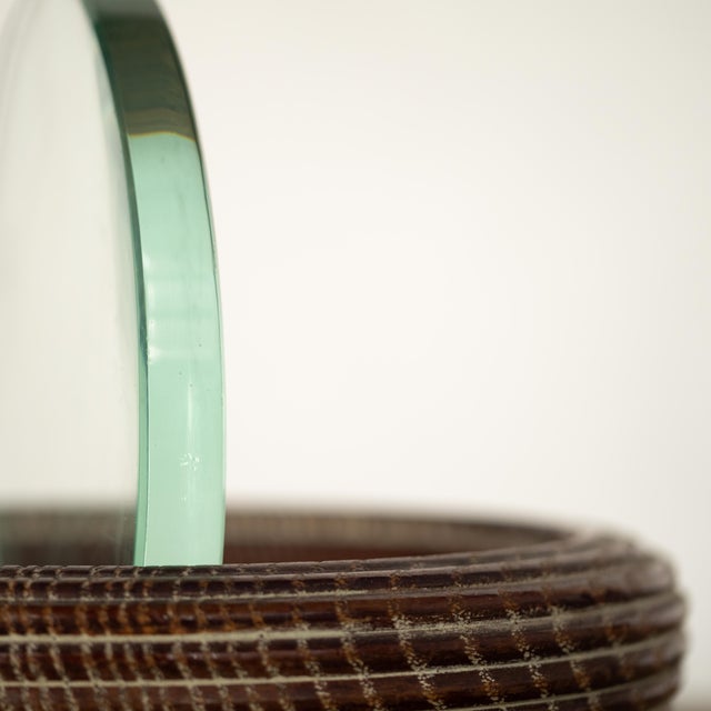 Wooden and Glass Box by Pietro Chiesa for Fontana Arte, 1940s For Sale - Image 3 of 12