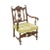 1920s Jacobean Style Solid Mahogany Carved Arm Chair (Possibly Kittinger) For Sale