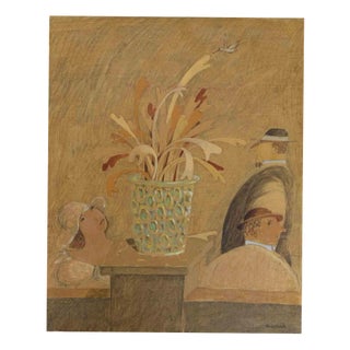 Alberto Gallerati, A Very Rare Specimen of Lopopulus, Oil on Canvas, 1970s For Sale