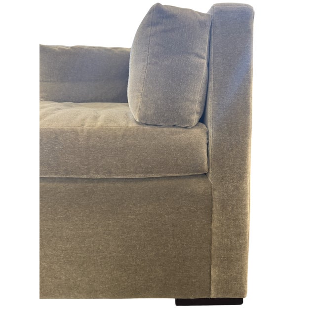 EJ Victor Mohair Fireplace Sofa For Sale - Image 4 of 6