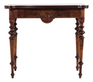Games Table in Polished Mahogany with Brass Mounts, 1860s