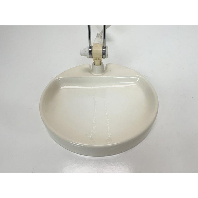 Postmodern Desk Lamp on Cast Iron Foot with Baseball Cap Lampshade, 1970s For Sale - Image 13 of 14