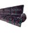 Burgundy Set of Vintage Patterned Velvet Sofa and Two Coordinating Club Chairs For Sale - Image 8 of 14