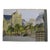 French School of the 20th Century "Paris - View of St Germain L'Auxerrois" Gouache Monogrammed, Dated 1958 For Sale
