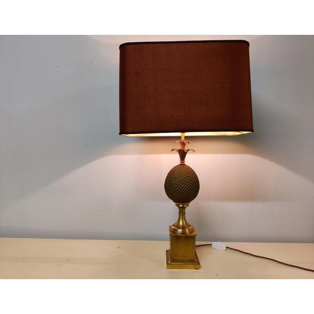 Brass Pineapple Table Lamp, 1970s For Sale - Image 4 of 12
