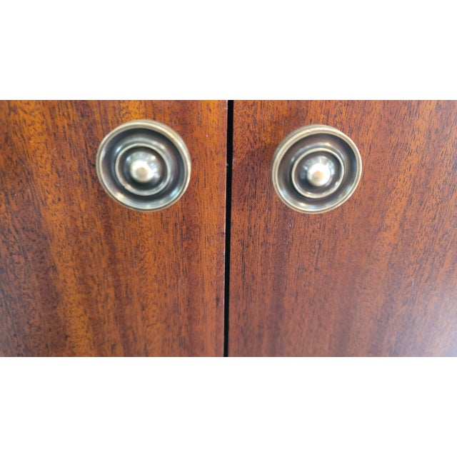 Antique Art Deco 1936 Hamilton Optician Medical Cabinet American Mahogany( Cocktail Bar) For Sale - Image 12 of 14