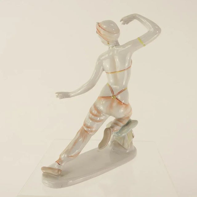 Porcelain Dancer Figure, 1960s For Sale - Image 4 of 7