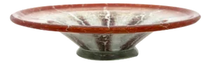 Ikora Art German Glass Bowl by Karl Wiedmann for WMF, 1930s