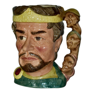 Vintage Large Royal Dalton D6667 "Shakespearean Collection" Mug W/Handle/Faces