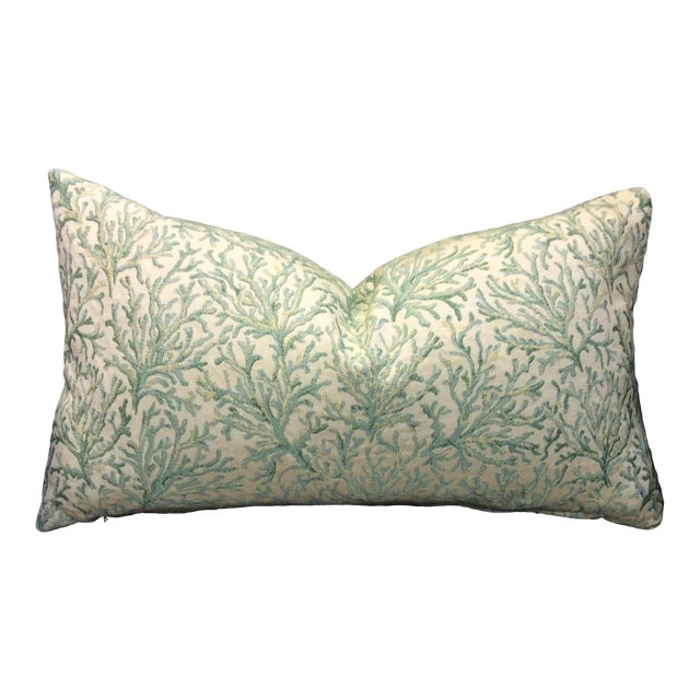 Traditional Green Coral Reef Pillow Chairish