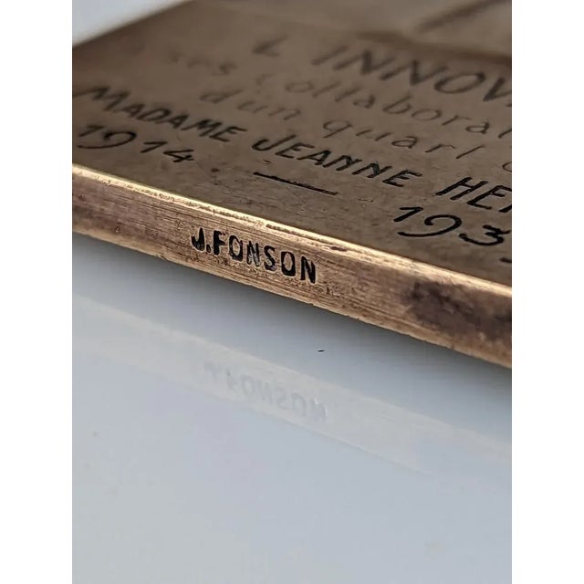 1930s Bernheim Fondateur Sculpture by Godefroid Devreese for Fonson & Cie, Belgium, 1939 For Sale - Image 5 of 6