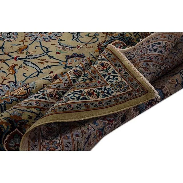 Traditional 1970s Old Persian Kashan Masterpiece Rug 10’8″ X 14’8″ For Sale - Image 3 of 11