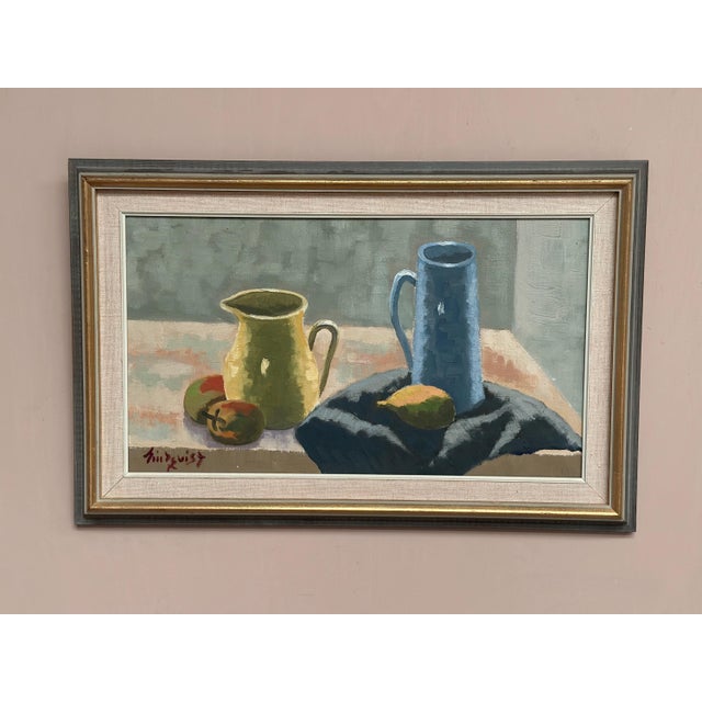 Lindqvist, Still Life, 1950s, Oil Paiting on Canvas, Framed For Sale - Image 12 of 18