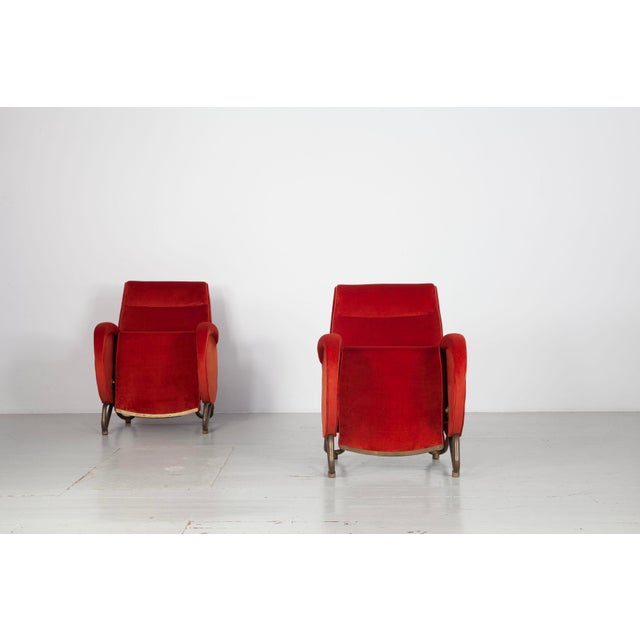 Vintage Lounge Chairs by Carlo Mollino, 1950s, Set of 2 For Sale - Image 12 of 18