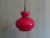 Glass German Red Glass Pendant Lamp from Peill & Putzler, 1960s For Sale - Image 7 of 9